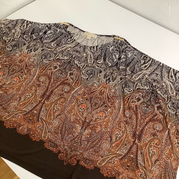 Michael Michael Kors cold shoulders oversized batwings style blouse Size M EUC - Picture 5 of 16